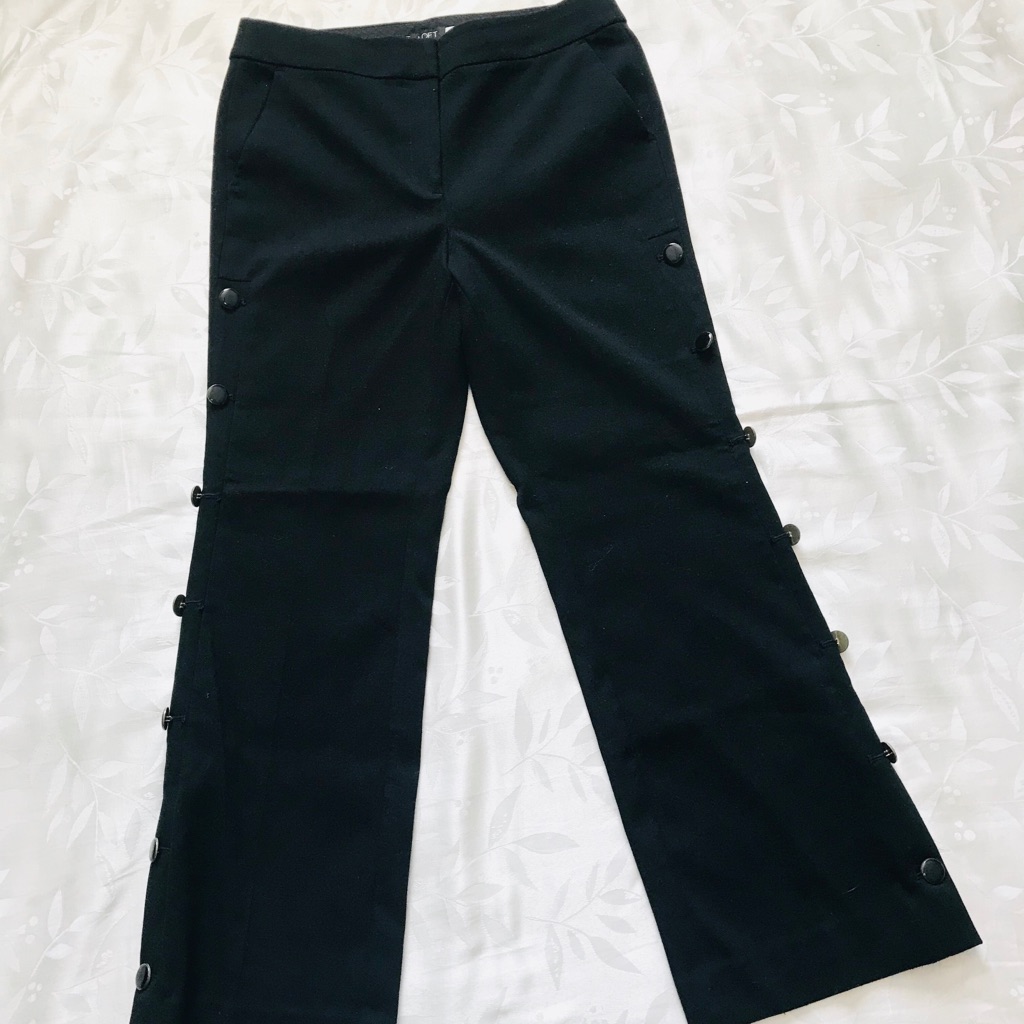 Loft Side Button Pants